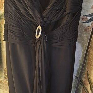 Elegant Black Evening Dress Long